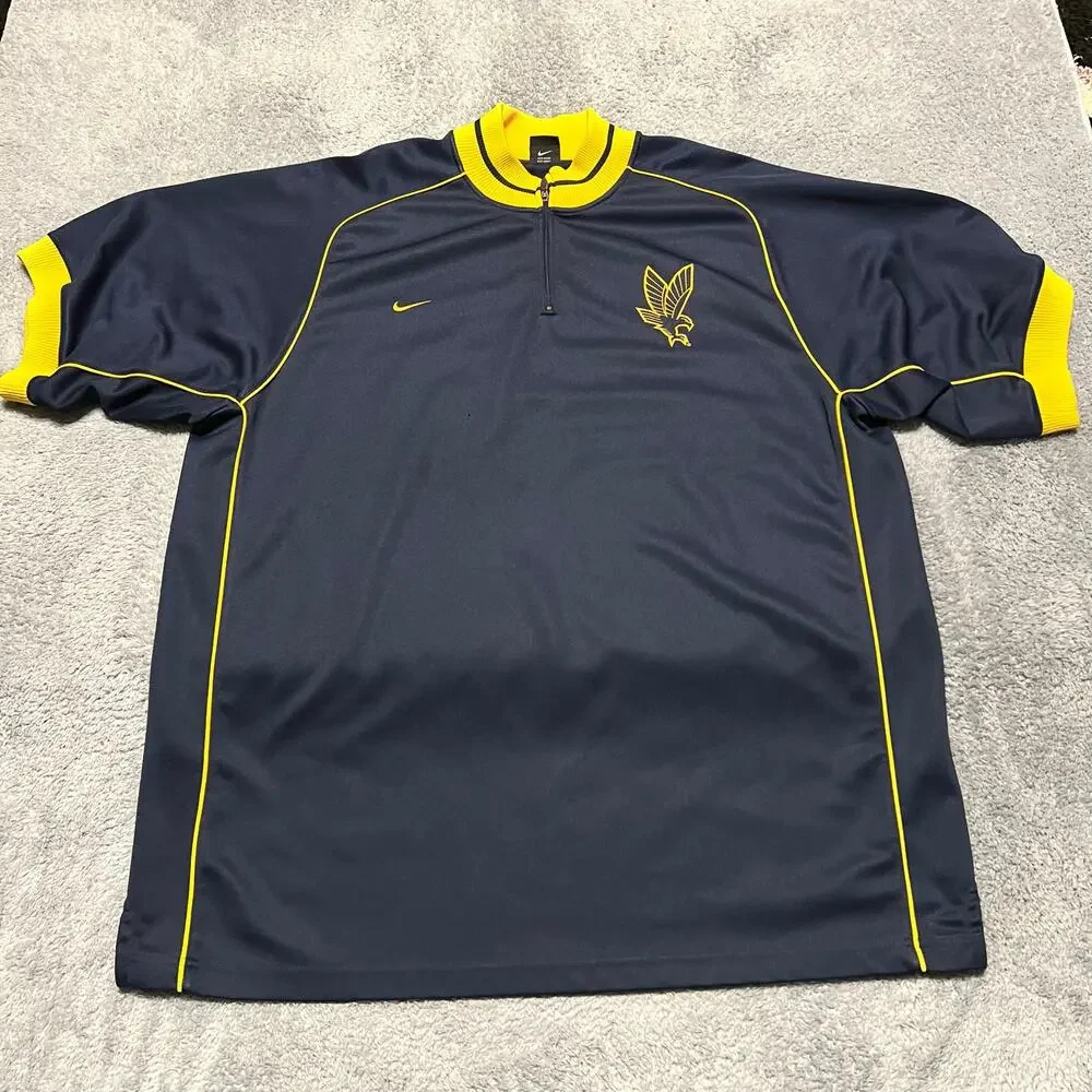 Nike Marquette Golden Eagles Shirt Mens XXL Basketball Warmup 1/4 Zip VTG **